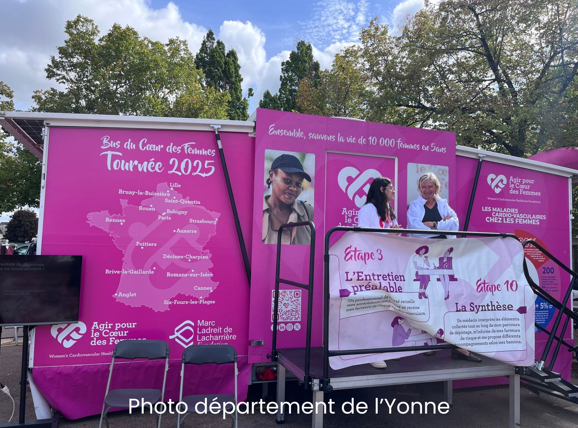 Photo département de l’Yonne  Bus du cœur des femmes