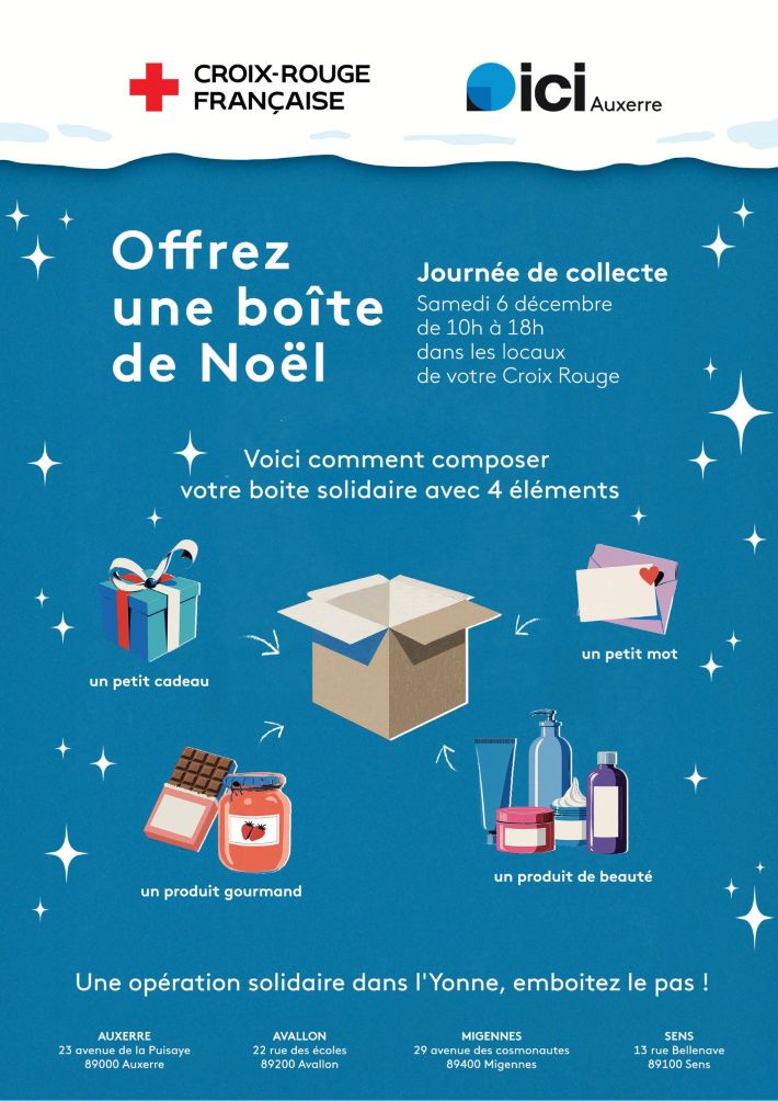 Affiche Boites de Noël 2025