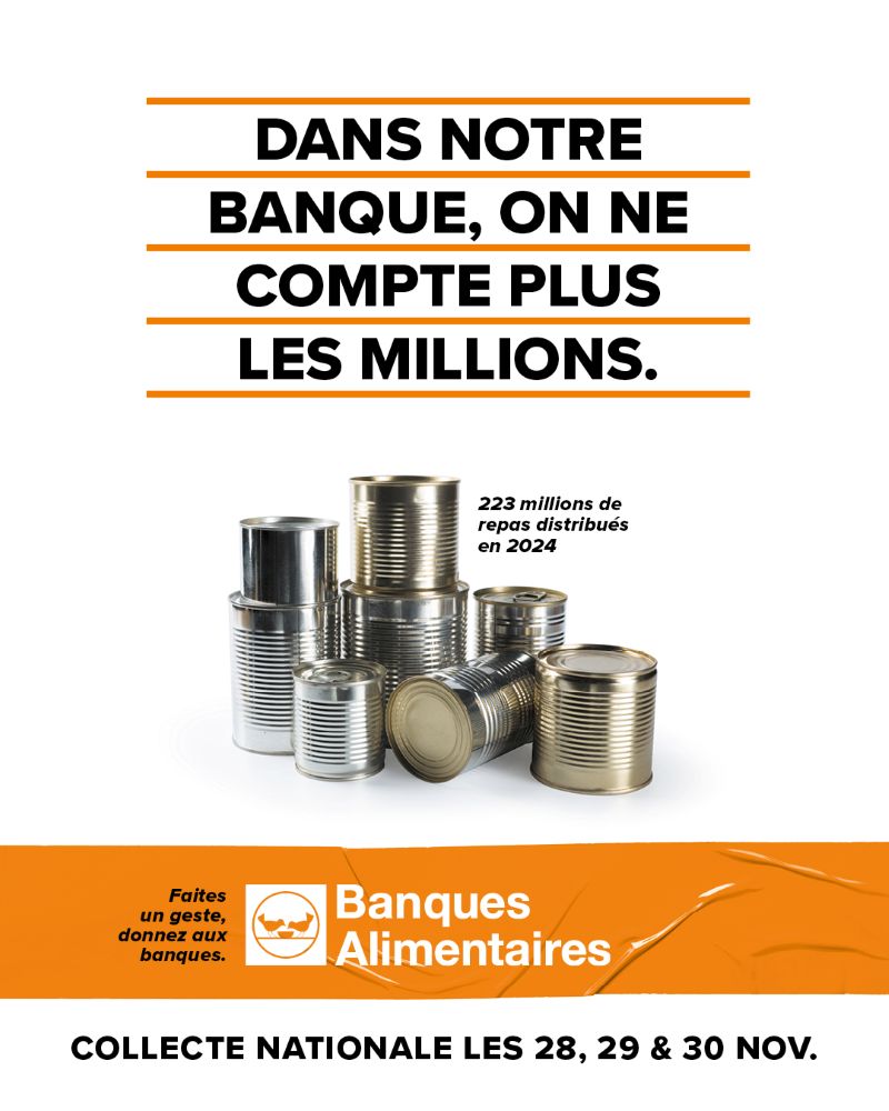 Affiche collecte alimentaire 2025
